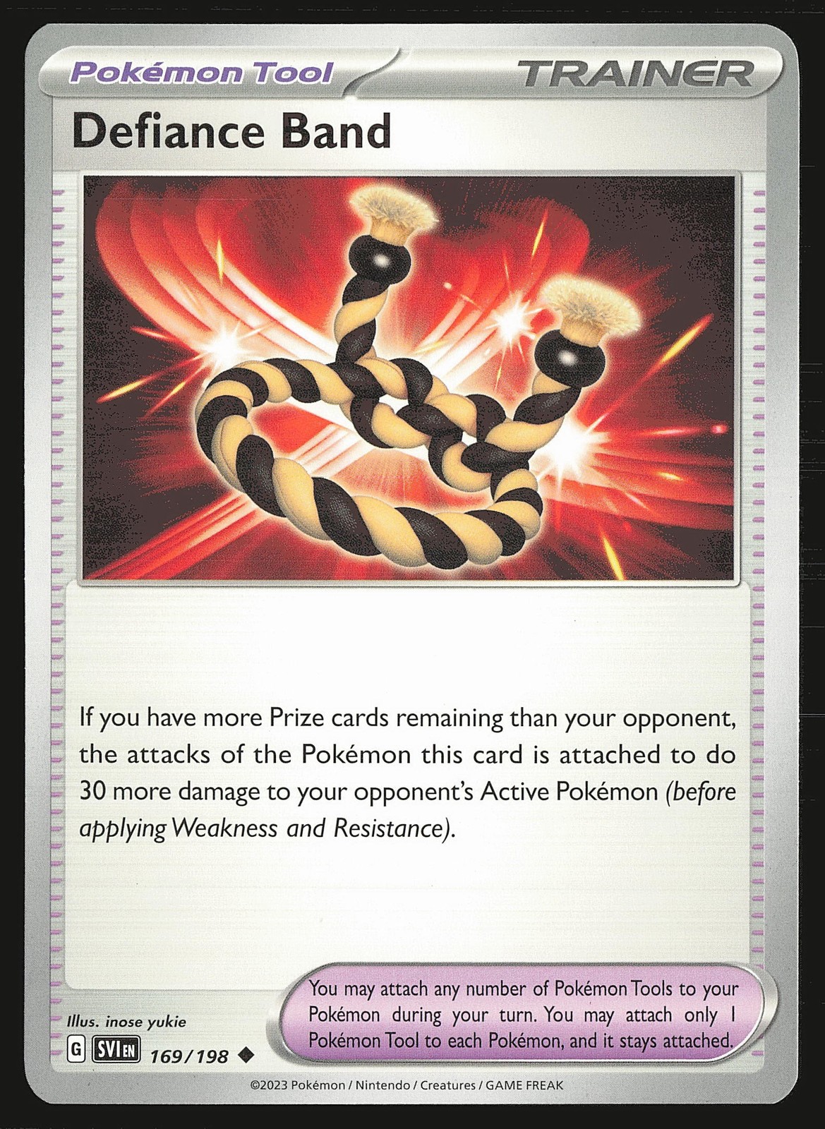 SV01: Scarlet & Violet Base Set Defiance Band #169/198 Uncommon Pokemon Card