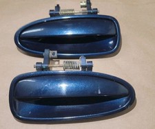 1994-2001 Acura Integra Rear 4 Door Sedan Left Right Door Handle Set Blue Oem