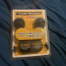 NEW Power Acoustik NB-18 200 Watt Max Niobium Micro Dome Super Tweeter SEALED