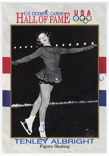 1991 -TENLEY ALBRIGHT- GUARANTEED Signed/Autograph/Auto Impel Olympics HOF Card