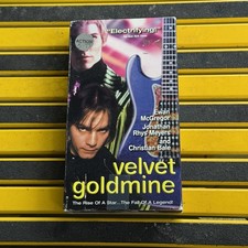 Velvet Goldmine VHS 1999 Miramax Pictures Christian Bale Musical Drama