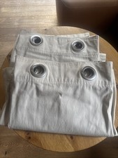 Ikea Schal Vorhang , Beige, Baumwolle, 145x195, Mit Ösen