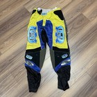 Vintage Husqvarna Motocross Pants Size 36X30 Mens Neon Yellow Blue