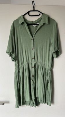 Roxy Kurzer Overall Größe L/Xl Einteiler Jumpsuits Damen Sommer Grün