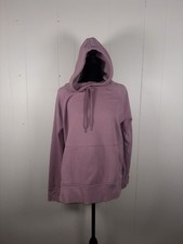 athleta cozy karma longer hoodie small fuzzy lined pink