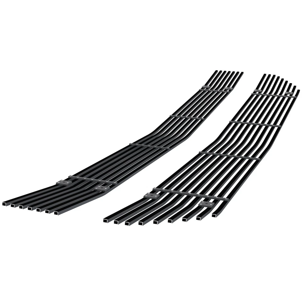 Se adapta a Chevy Silverado 1500/19 1500LD 2016-2018 rejilla principal de acero inoxidable negra Billet Foto 2 de 4