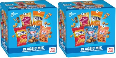Classic Mix Snack Variety Pack,Bugles Original and Nacho 28 Ounce (Pack of 2) 