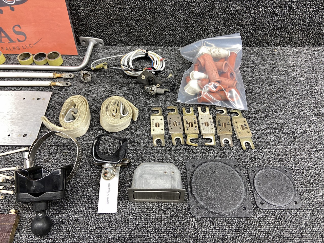 Beechcraft A36 Goodie Bag Set with Terminal Covers, Switches, Cup Holder