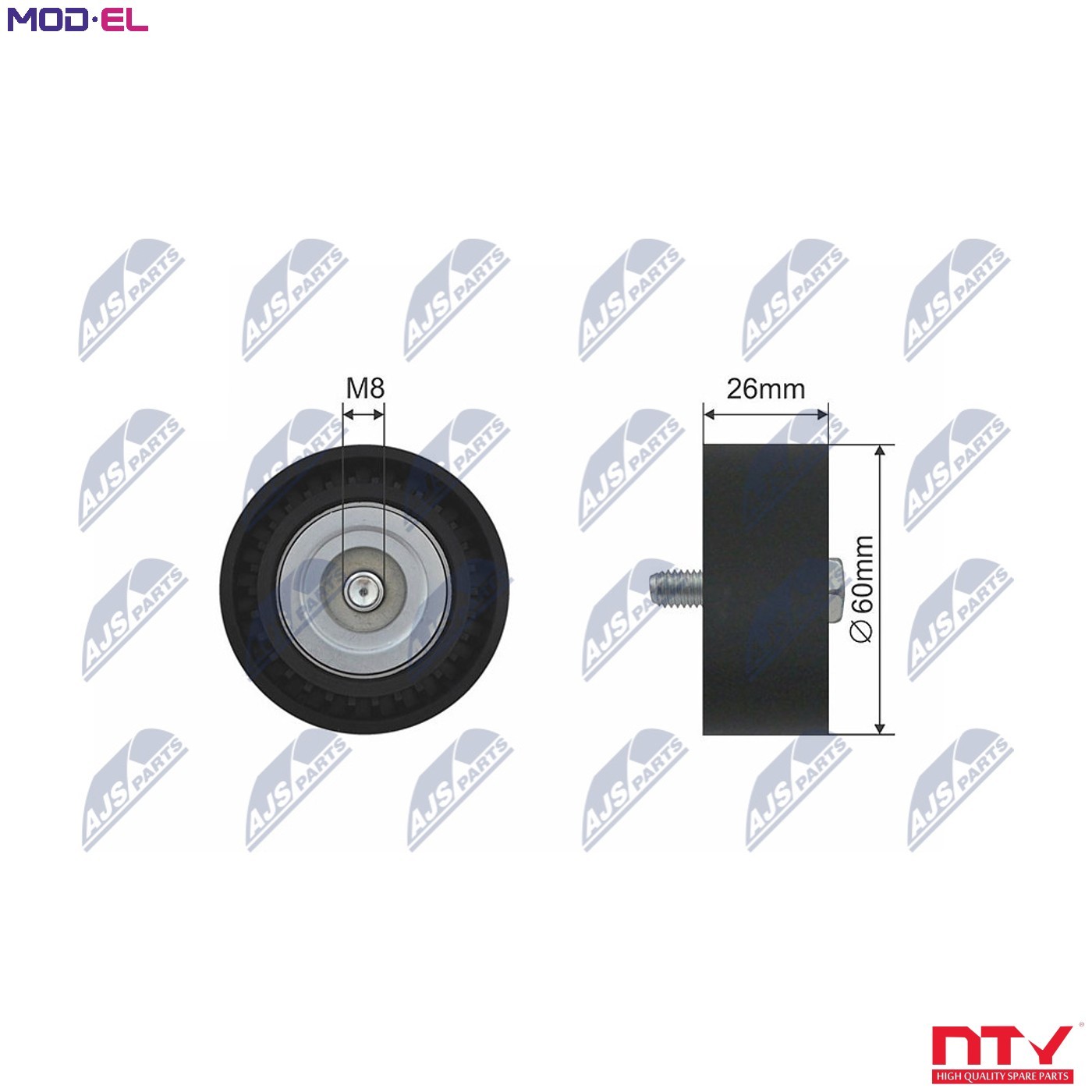 V-belt pulley Plastic RNK-LR-009 NTY for LAND ROVER MERCEDES-BENZ - Image 5