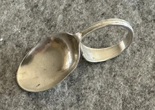 RLB (Lunt) Sterling Silver Baby Spoon with Curled Handle