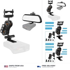 Radar Detector Mount Aluminum Rearview Mirror Radar Bracket Car Truck Rearvie...