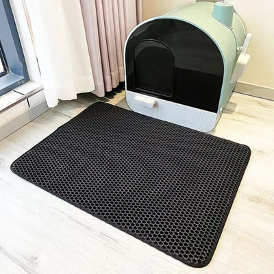 Extra große Katzenstreu Matte doppellagig wasserdicht rutschfest waschbar strapazierfähig