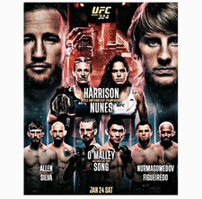 Las Vegas UFC 324 January 24 2026 Poster Las Vegas UFC 324 January 24 2026 Poster