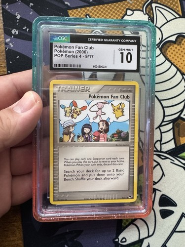 Pokémon Fan Club graded CGC 10 for sale on eBay