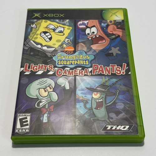SpongeBob SquarePants: Lights, Camera, Pants (Microsoft Xbox, 2005) CIB, Tested - Picture 4 of 9