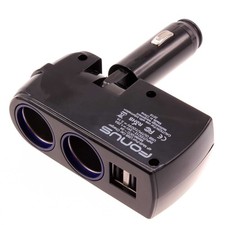 For Samsung Galaxy S20/S21/S22 - Car Charger Splitter DC Socket 2-Port USB