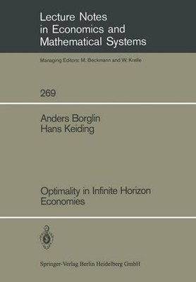 Optimality in Infinite Horizon Economies by Anders Borglin (English) Paperback B