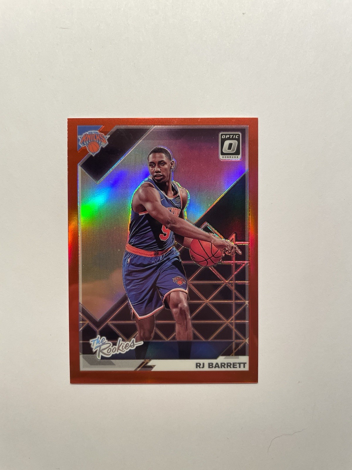 2019-20 Optic - The Rookies - RJ Barrett #3 - Red Prizm /99 - Rookie Card