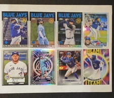 8- Blue Jays Cards ✨️Vlad Guerrero Jr Bo Bichette George Springer Alejandro Kirk