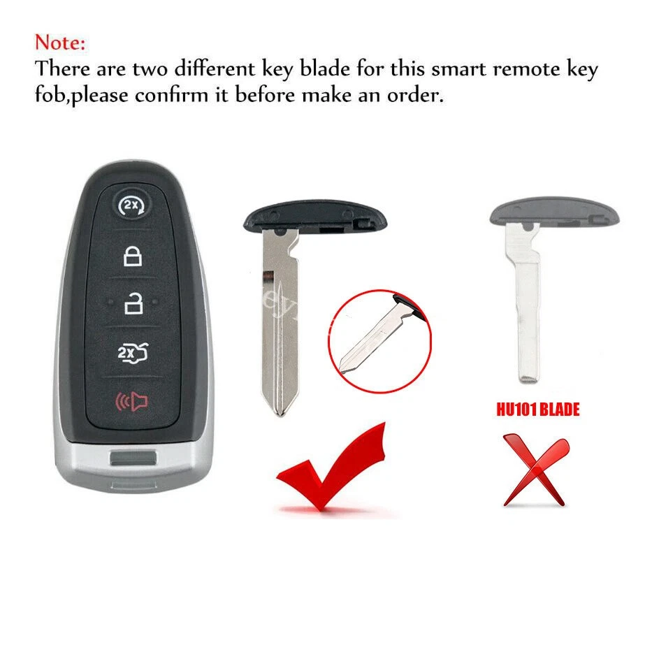 2 Smart Prox controle remoto chaveiro para Ford Explorer Edge 2011 2012 2013 2014 2015 ID46 - Imagem 2 de 4