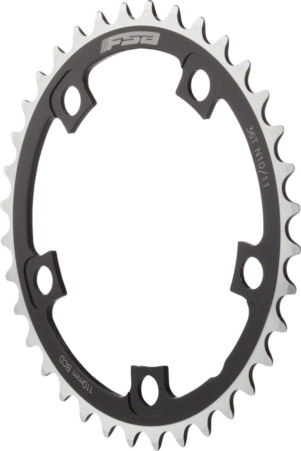 Передняя звезда FSA Pro Road Chainring 36t 110 BCD 1011 скоростей алюминий N11 серебристыйчерный 7390₽