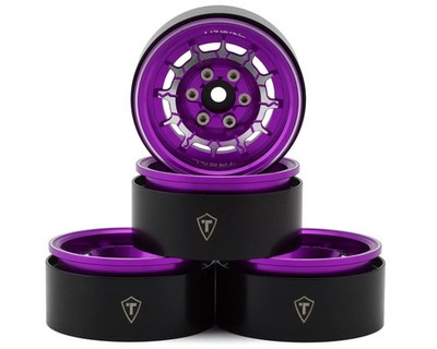 Treal Hobby 1.9'' Type-M Aluminum Beadlock Wheels (Purple) (4) TLHTWHEEL79