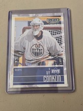2001-02 TY CONKLIN UD PLAY MAKERS ROOKIE CARD. EDMONTON OILERS. 0776/1250.. rookie card picture