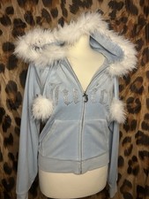 Blue Fur Juicy Couture Hoodie Size S