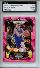 2023-24 PANINI PRIZM PINK ICE #17 NIKOLA JOKIC VGC MINT+ 9.5 IJ49