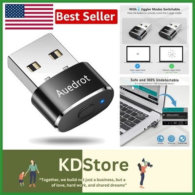 Compact & Lightweight Undetectable Mouse Jiggler - Dual Modes for Effortless Use