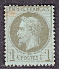TIMBRE 1870 EMPIRE FRANCAIS N° 25 -OBL. TB-COTE: 25 EUROS-VSCAN R/V