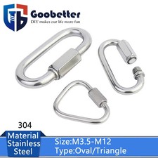 Quick Repair Link Heavy Duty Chain Extend Screw Lock Fastener Carabine Rope Hook