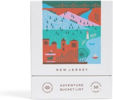 New Jersey Adventure Bucket List: 50 Scratch-Off Cards for Outdoor Activities, T