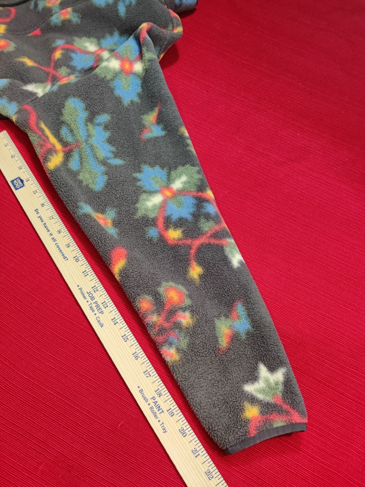 Patagonia Unisex Anorak Synchilla Fleece Forest Floor Men L Women XL Euc thumbnail 10