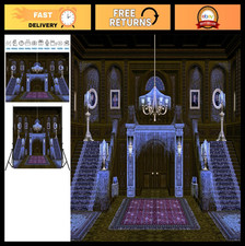 Spooky Haunted Mansion Backdrop 10x8ft - Halloween Party Decoration Photo Boot