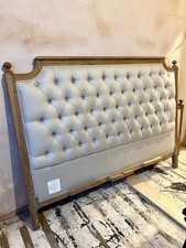 Feather & Black Loire Bed Natural / Weathered Oak, King size bed frame