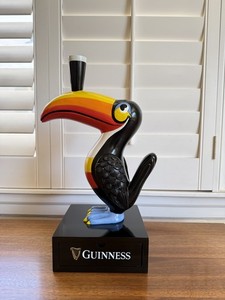 Large Advertising Guinness Beer Toucan Bird Statue With Drawer 18"