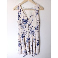 Ali & Jay Blush Pink Sleeveless V-Neck Chasing Butterflies Keyhole Mini Dress S
