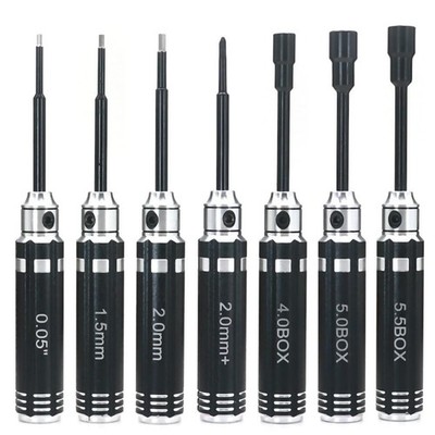 7 IN 1 Hex Phillips Screwdriver Nut Driver Tool For TRX4M FCX24 SCX24 1/18 1/24