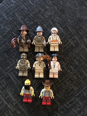 Lego Indianer Jones Minifiguren + zwei  Extra 8 