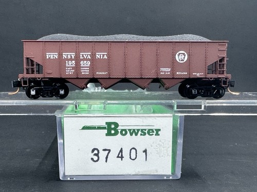 Tolva de 4 bahías escala N Bowser Pennsylvania H-21a PRR Circle Keystone Rd. #195659 | Condition: Used