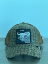 Goorin Bros Hardwood Trucker Hat Buffalo Patch Olive Plaid