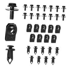 Engine Under Cover Splash Shield Guard Body Bolts Screws Front Bumper 35PCS