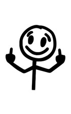 Stick Finger Middle Finger Funny Vinyl Decal Car Window Laptop Sticker Jdm Euro Stick Finger Middle Finger Funny Vinyl Decal Car Window Laptop Sticker Jdm Euro