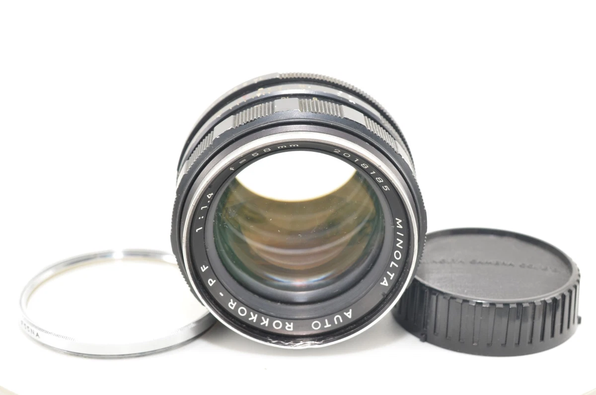 Minolta Rokkor PF 58mm Focal f/1.4 Camera Lenses for sale | eBay