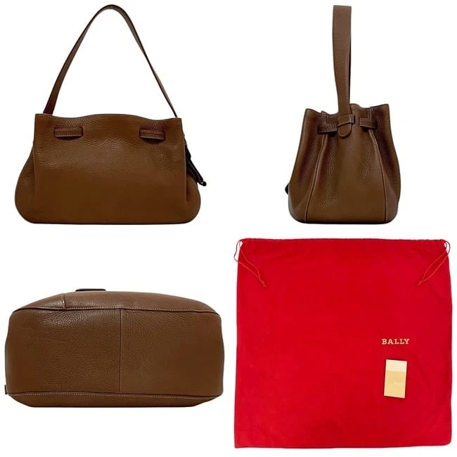 Bolso de hombro Bally GG-DE ENDERE BALLY de cuero marrón de segunda mano con un Foto 2 de 4