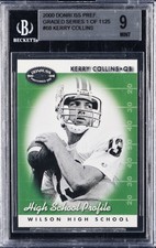 2000 DONRUSS PREF. GRADED SERIES 1 OF 1125 #68 KERRY COLLINS BGS 9