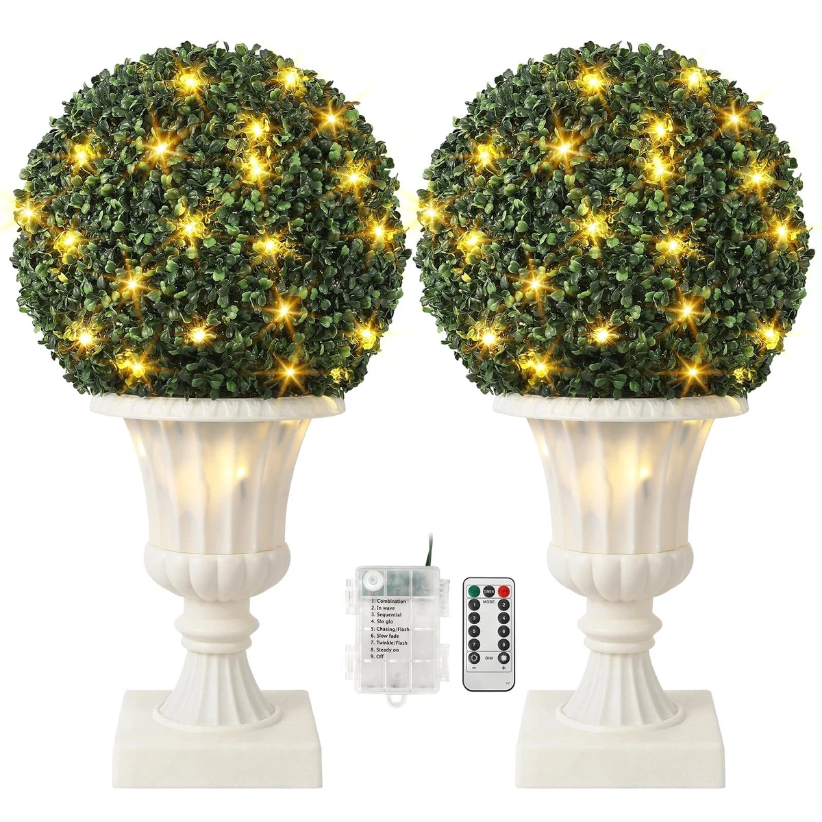 Knstliche Buchsbaumkugeln mit LEDs online kaufen | eBay.de
