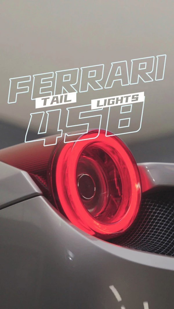 Fit 10-15 Ferrari 458 AlphaRex Nova-Series Prismatic LED Tail Lights (Red/Smoke)