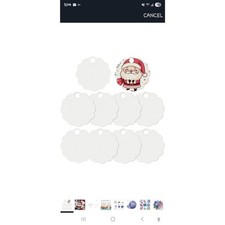 PYD Life 10 Pack Acrylic Lace Rounds Blank